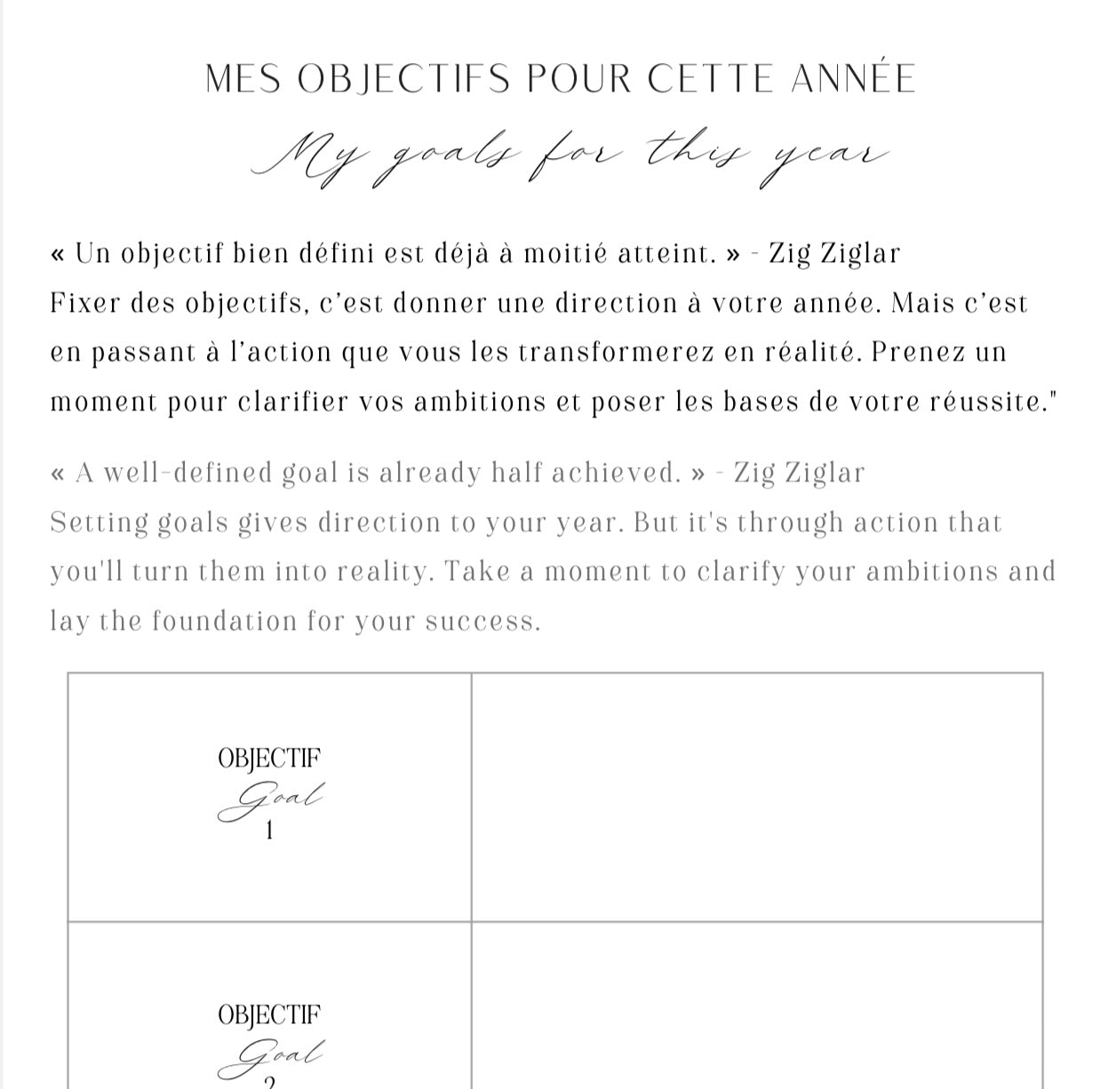 Planner digital 2026- My Better Self