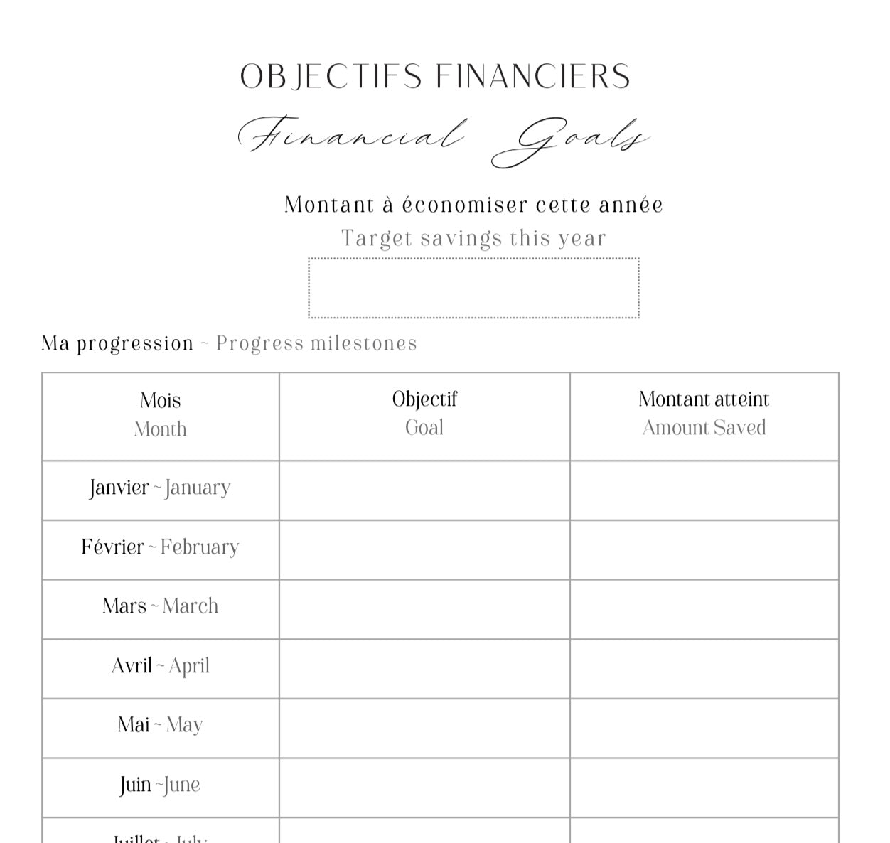Planner digital 2026- My Better Self