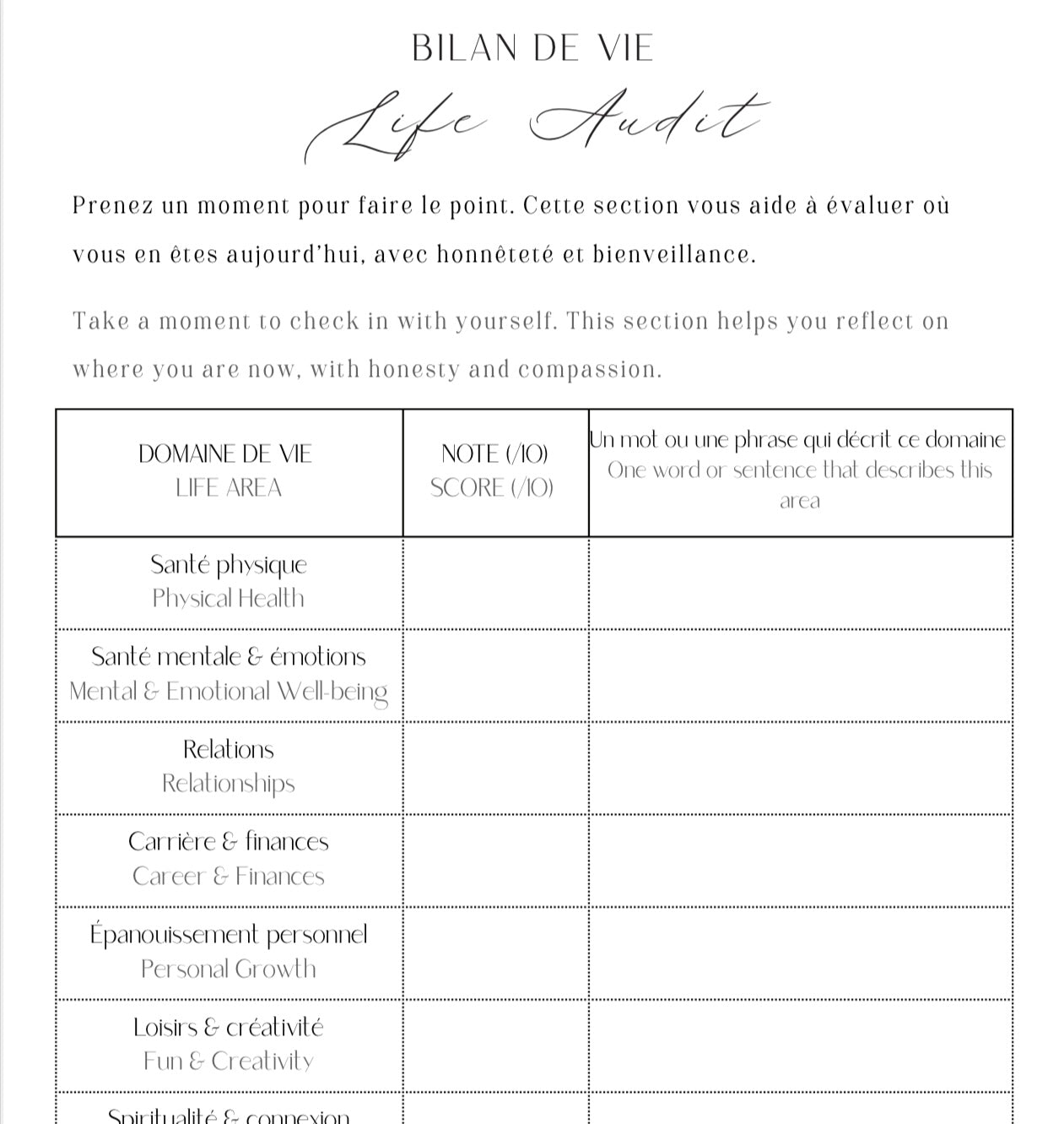 Planner digital 2026- My Better Self